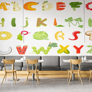 Veggie Alphabate Customize Wallpaper
