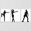 Michael Jackson Dance Moves Wall Art, Set Of 3