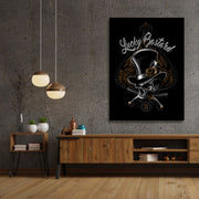 Lucky Bastard Skeleton Art