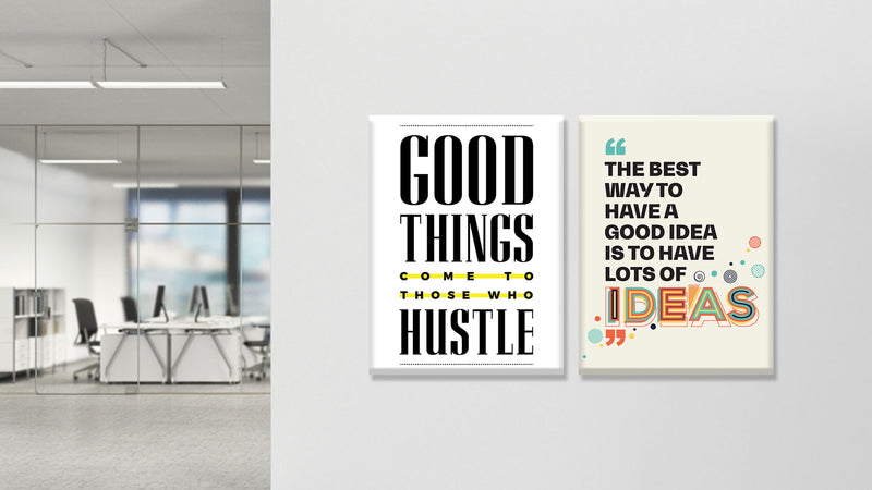 Good things come to those who hustle Set of 2