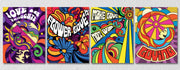 Psychedelic Wall Art, Set Of 4