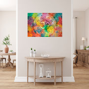 Om In Mandala Art Self Adhesive Sticker Poster