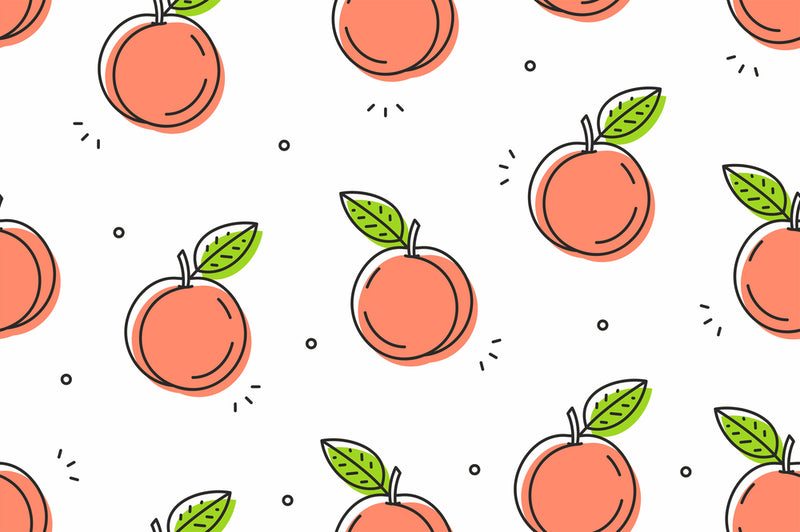 Red White Fruit Art Customize Wallpaper