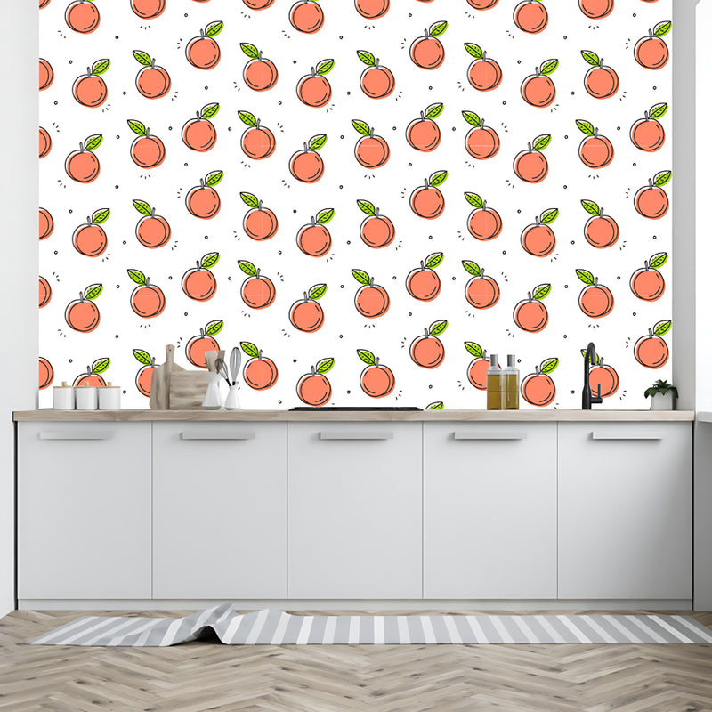 Red White Fruit Art Customize Wallpaper