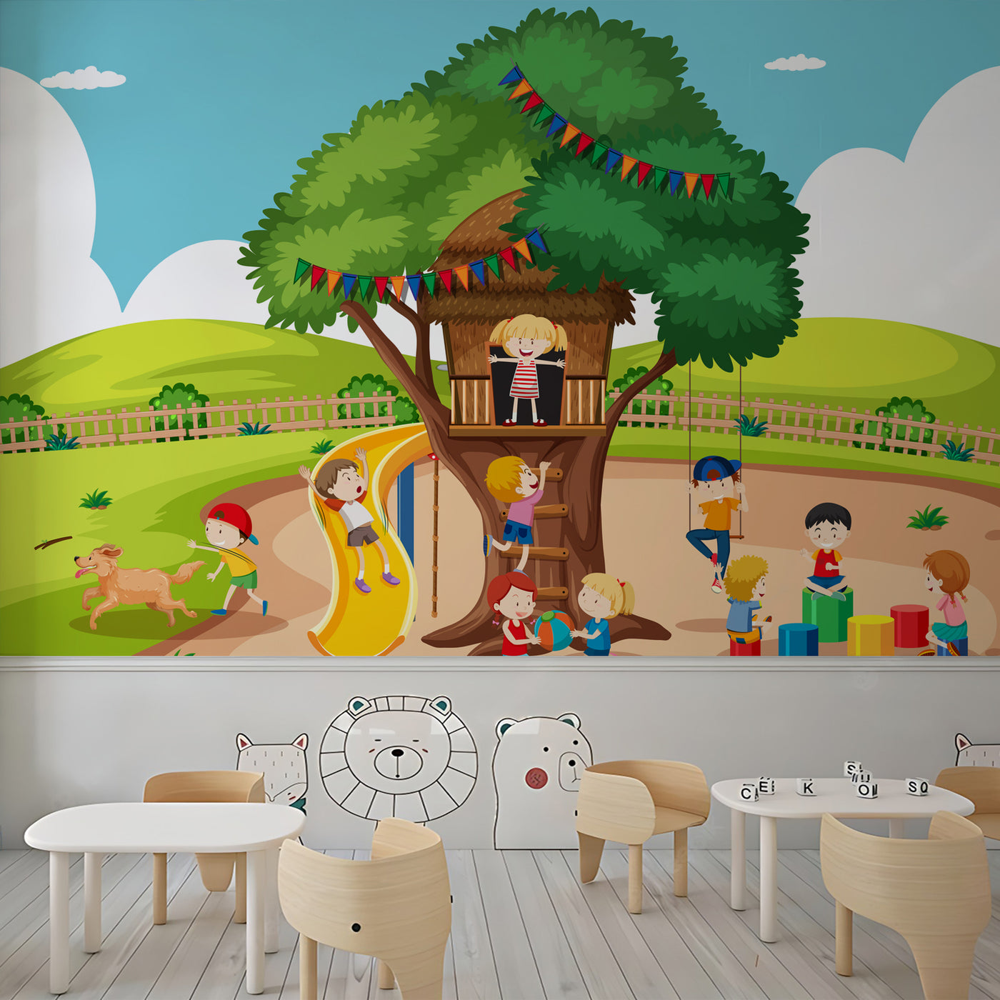 Treehouse School Wallpaper