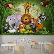 Animal Doodle School Wallpaper