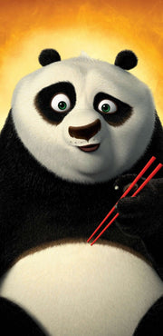 Kung Fu Panda Anime Self Adhesive Sticker For Door
