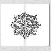 Simple Mandala Art, Set Of 2