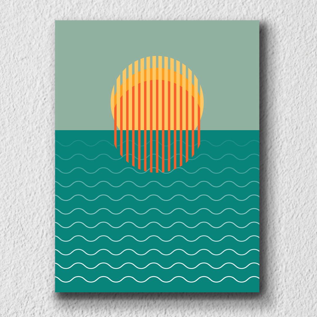 Sunset And Sunrise Wall Art 6