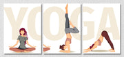 Yoga Wall Art, Set Of 3