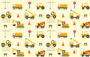 Crane Truck Mural Wallpaper