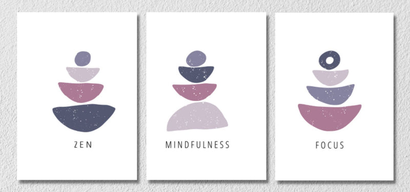 Yoga Wall Art , Set Of 3