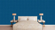 Blue Cross Pattern Wallpaper