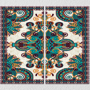 Blue Pattern Art, Set Of 2