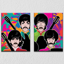 Pop Colors Beatles Wall Art, Set Of 2