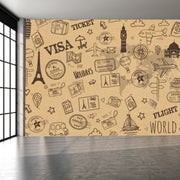 Paris Visa Ticket Wallpaper