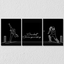 Cricket Championship Wall Art, Set Of 3