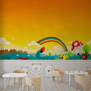 Rainbow Doodle Wallpaper