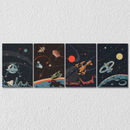 Space Wall Art, Set Of 4