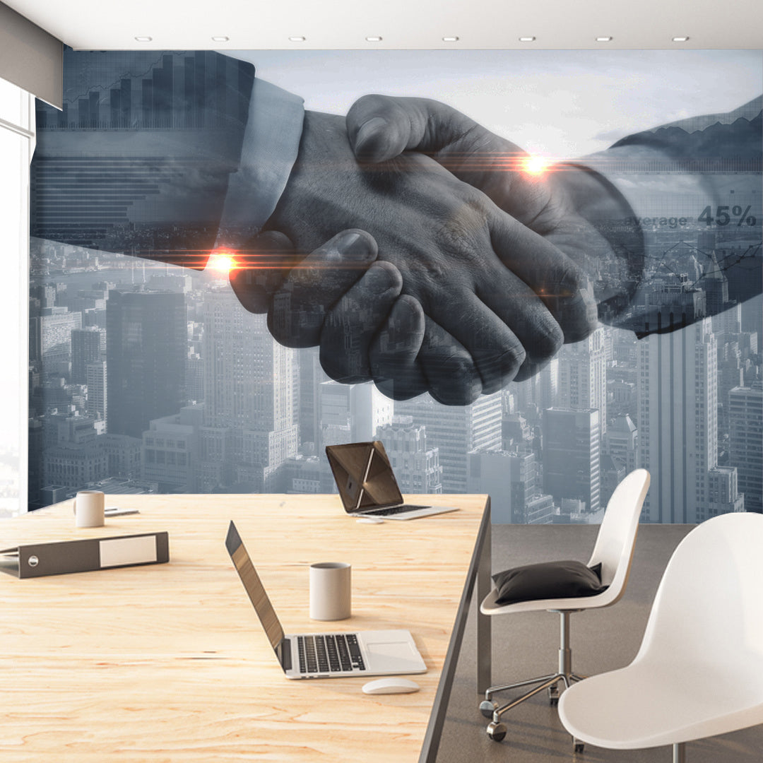Modern Partnership Wallpaper