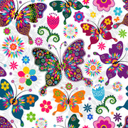 Colorful Butterfly Ceiling Wallpaper