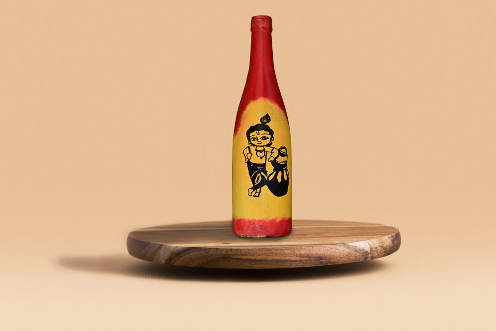 Krishna Gopal bottle Art