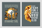 Jesus And Lion Wall Art, Set Of 2