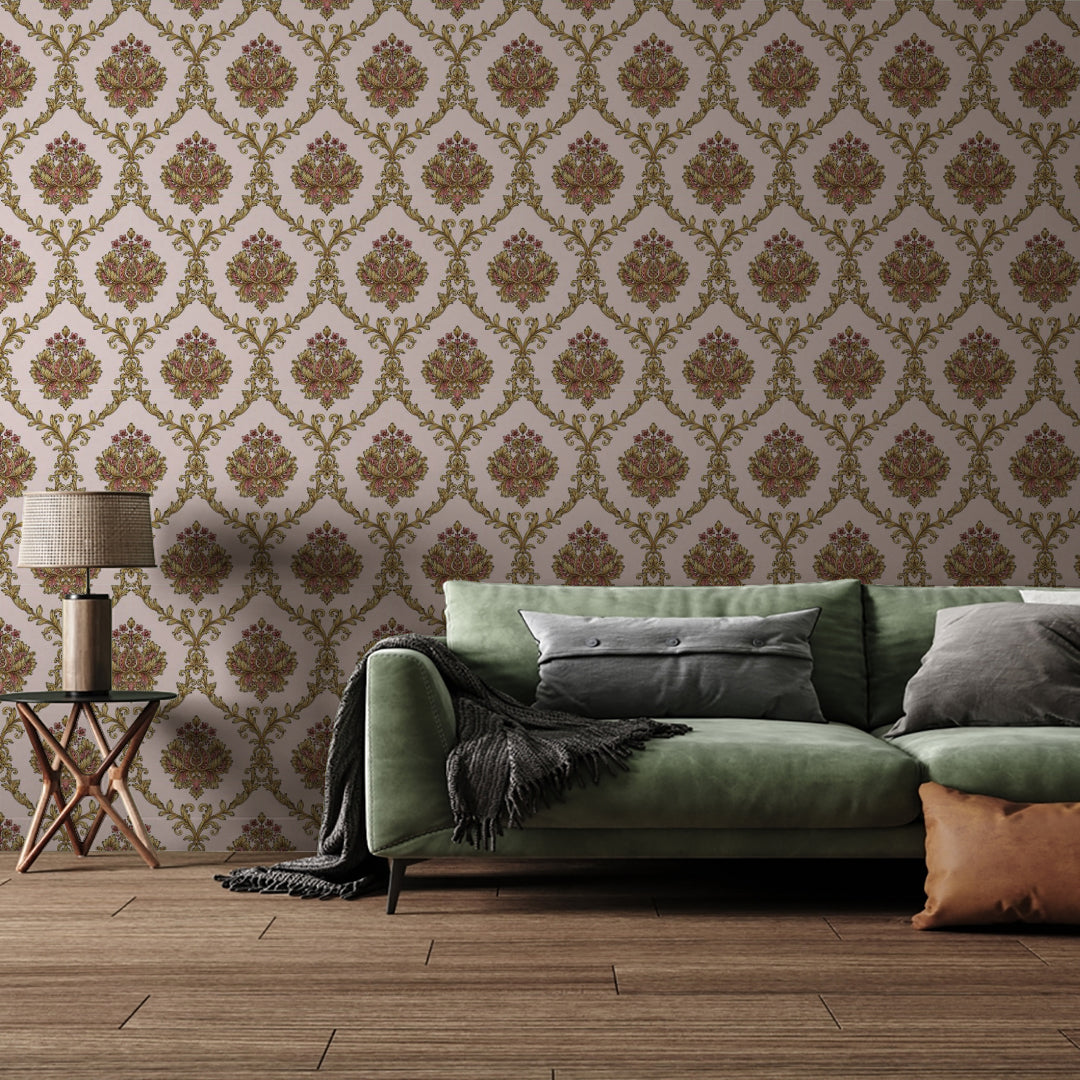 Adhya Vintage Damask Wallpaper