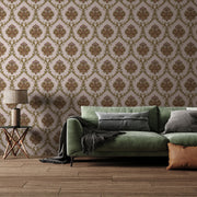 Adhya Vintage Damask Wallpaper