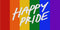 Happy Pride LGBTQ Self Adhesive Sticker Poster