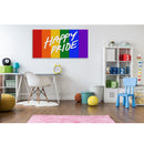 Happy Pride LGBTQ Self Adhesive Sticker Poster