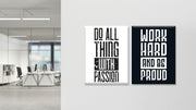 Do all thing with passion Set of 2