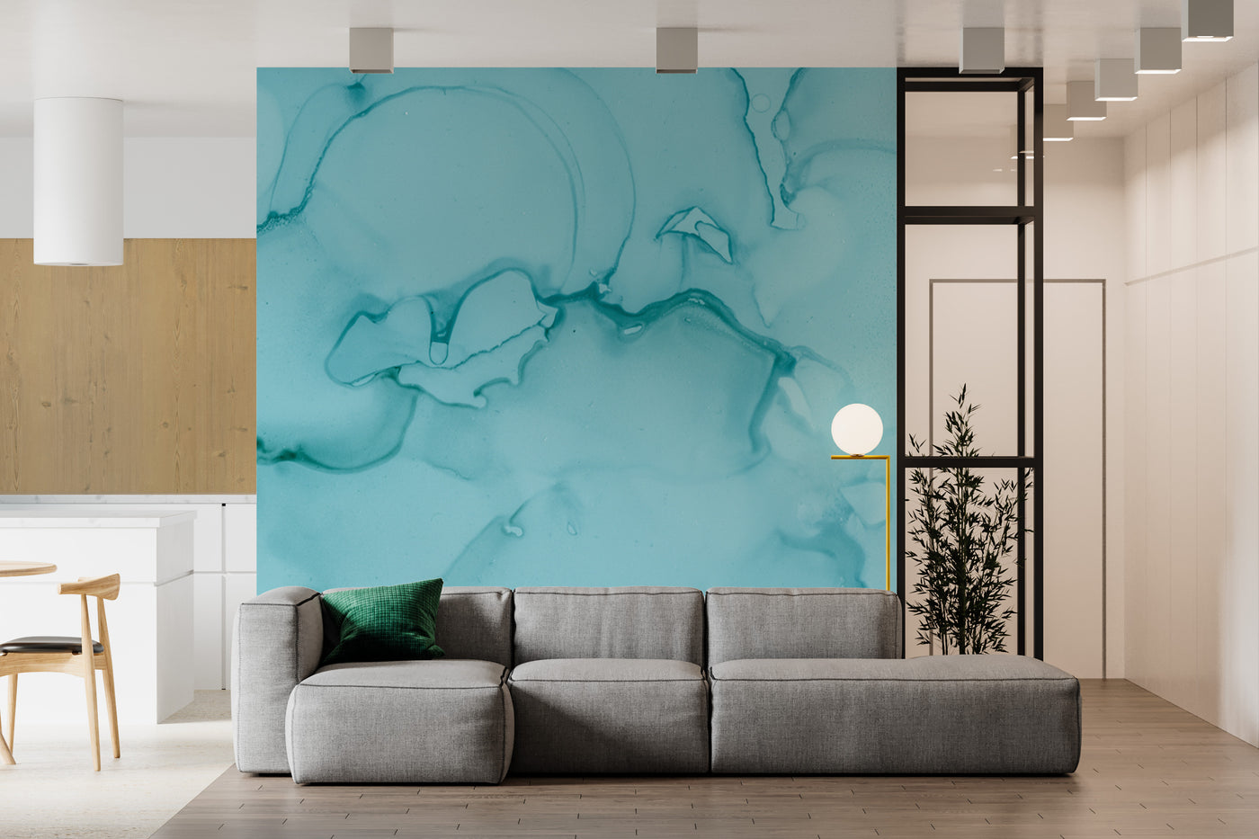 Blue Paint Wallpaper