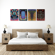 Psychedelic Wall Art, Set Of 4