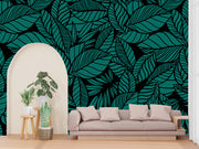 Leaves Tropical Leaves Customized Wallpaper