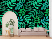 Leaves Pattern  Customized Wallpaper