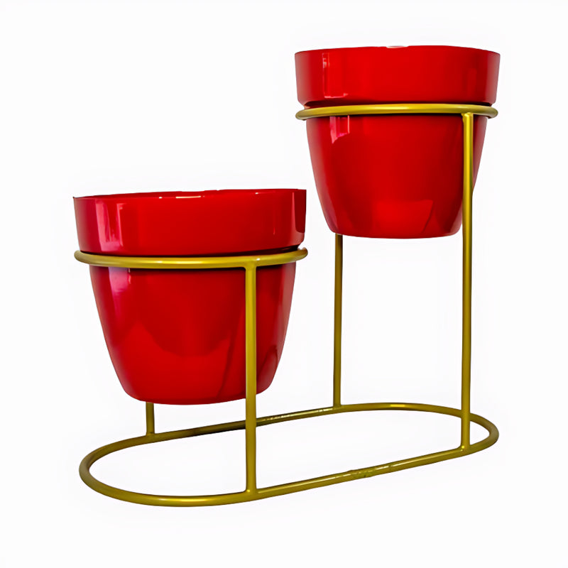 2 Planter Set With Stand 29