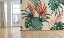 Exotic Natural Leaves Tropical Wallpaper