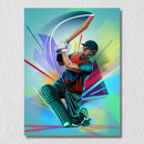 Cricket Batsman Wall Art
