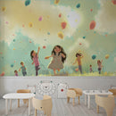 Kids Chasing School Wallpaper