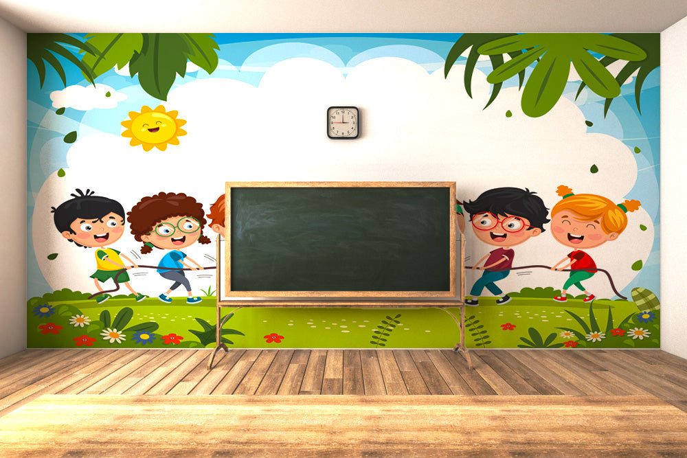 Tug Of War Kids Wallpaper