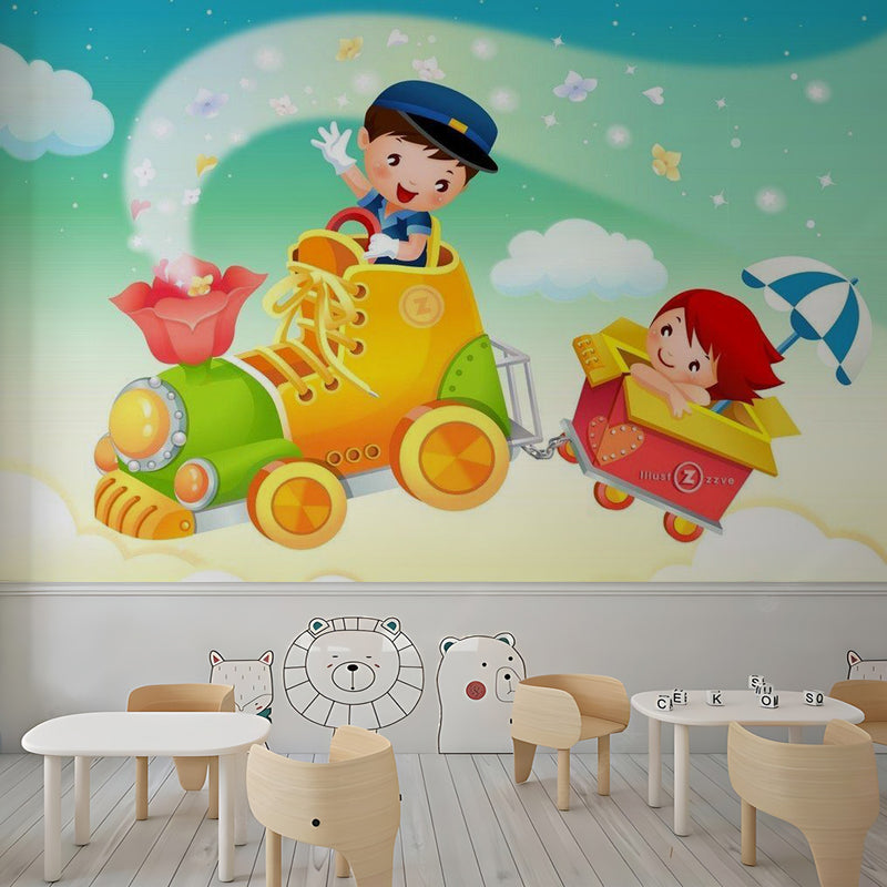 Kids Cartoon School Wallpaper