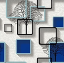 Kohinoor Blue Abstract Wallpaper