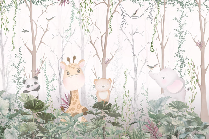 Forest Mural School Wallpaper