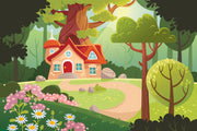 Vinyl Landscape School Wallpaper