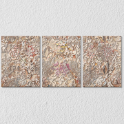 Carved Wall Art, Set Of 3