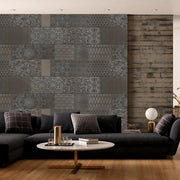 Grey Morrocan tile Customised Wallpaper