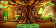 Cottage Vector Nursery Wallpaper