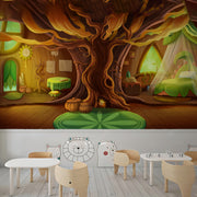 Cottage Vector Nursery Wallpaper