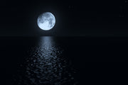 Moon In Black Self Adhesive Sticker For Wardrobe